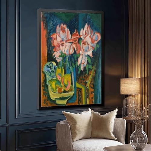 Impression sur toile Roses allemandes de Kirchner 40x61 cm