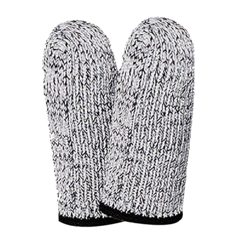 Guantes protectores de dedos - Camas para dedos anticorte, trincheras flexibles y transpirables, ligeras, 2 dedos, duraderos para cocinar jardinería, arte, escultura, H