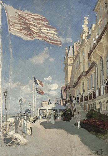 Claude Monet Trouville impression d'art Semi Gloss cadre noir