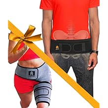 Sparthos Sacroiliac Si Hip Belt [Size XL/XXL - Black] x Hip Brace [Left Leg]