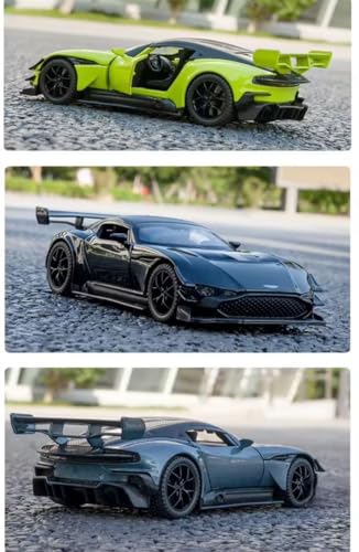 Image of Invite 1:32 AST-Ron Martin Vulcan Die-Cast Metal Pull Back Car with 6 Openable Doors with Sounds and Lights Toy Decoration Car Best Gift Toys for Kids【Green Color】