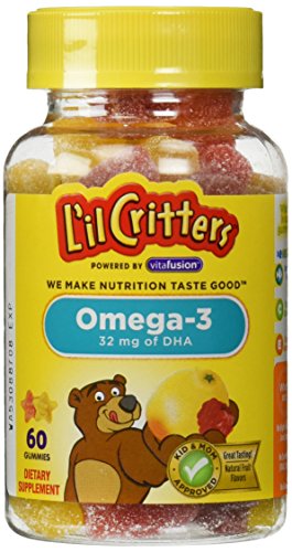 L'il Critters Omega-3 Gummy Fish 60 Each (Pack of 3)