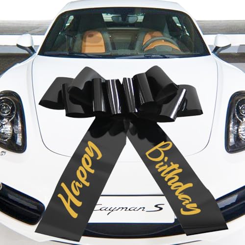 Happy Birthday Car Bow,30 Inch Big Car Bow for car,new House,Birthday Gift,Birthday Party and Other Gifts and Scene Decoration