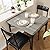 GAOMON Dining Table Set for 2, Kitchen Table and Chairs for 2 with Upholstered Chairs, 3 Piece Dining Room Table Set, Square Kitchen Table Set for Small Space, Apartment, Studio, Rustic Gray