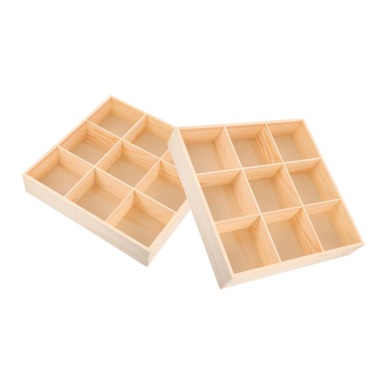 Hohopeti 2 Pezzi Organizer per Scomparti in per Calzini Biancheria e Accessori Scatola per Armadi e