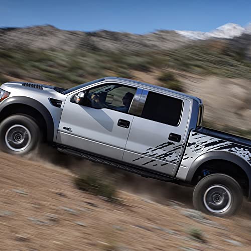 Aclong 4Pcs Black Pillar Posts Door Window Trim Anti Scratch Stickers Door Pillar Moldings Cover Set Pc Material Compatible With 2004-2014 Ford F-150 And Lincoln Mark Lt #TOP3