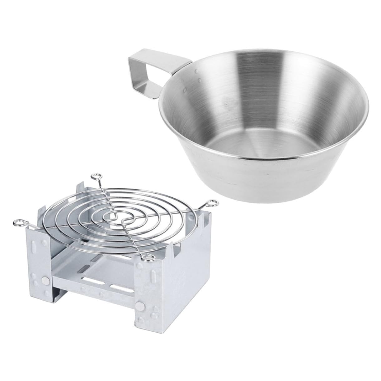 Totority 1set Camping Cup and Bowl Wear-Resistant Folding Design for Easy Use Camping Supply for Outdoor Adventures for Gatherings