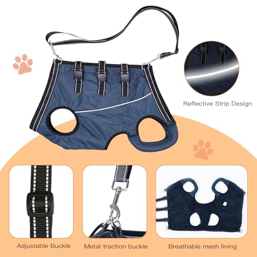 Dog Lift Harness for Senior & Injured Dogs – Full Body Mobility Support Sling, Adjustable Aid for Walking, Arthritis & Joint Pain, Help on Stairs (Small) - Image 4