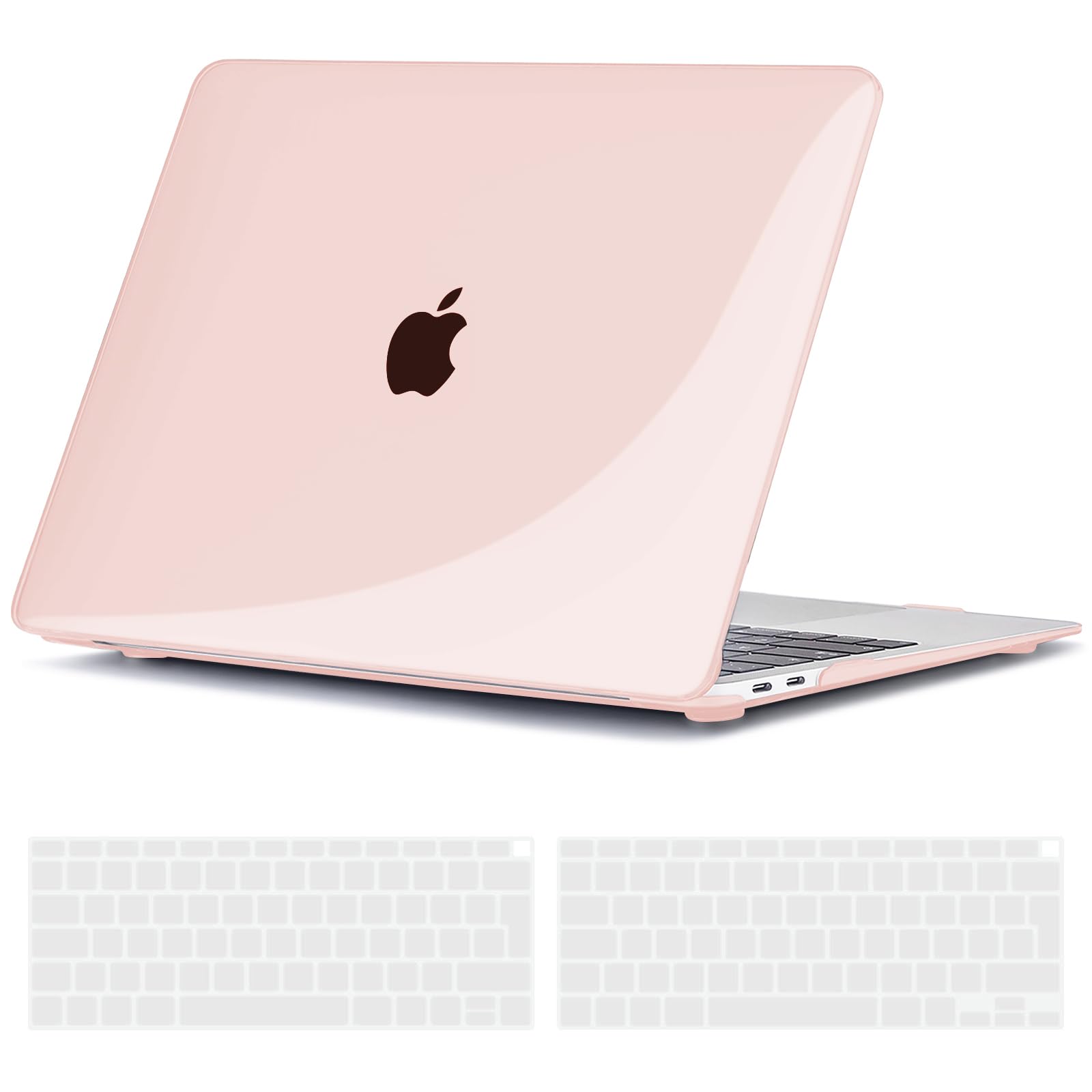 TECOOL Funda Compatible con MacBook Air 13,3 Pulgadas 2010-2017 (A1466 A1369), Carcasa de Plástico Ultrafina y Cubierta de Teclado en UE, Gris-Negro — view 31