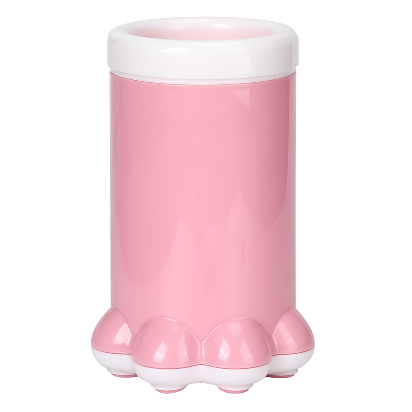 Nettoyant pour pattes de chien et chat, tasse de nettoyage à 360 degrés pour animaux de petite et moyenne taille, bleu (Rose)