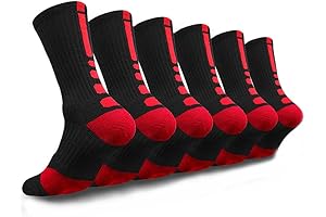 Basketball Socks, Youth Boys Elite Cushioned Crew Socks