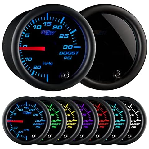 GlowShift Tinted 7 Color 30 PSI Gauge Kit Cover