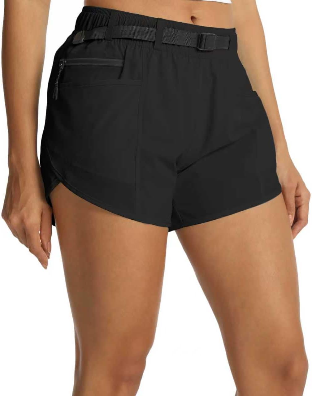 Women’s Hiking Shorts with Pockets Lightweight Stretch Workout Shorts for Outdoor Travel Camping