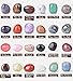 SigMntun Polished Multicolor Healing Crystal Stone Set, 24 Types of 0.8