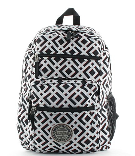 Preisvergleich Produktbild GOODYEAR Freizeitrucksack mit Laptop und Tabletfach Black / White / Print