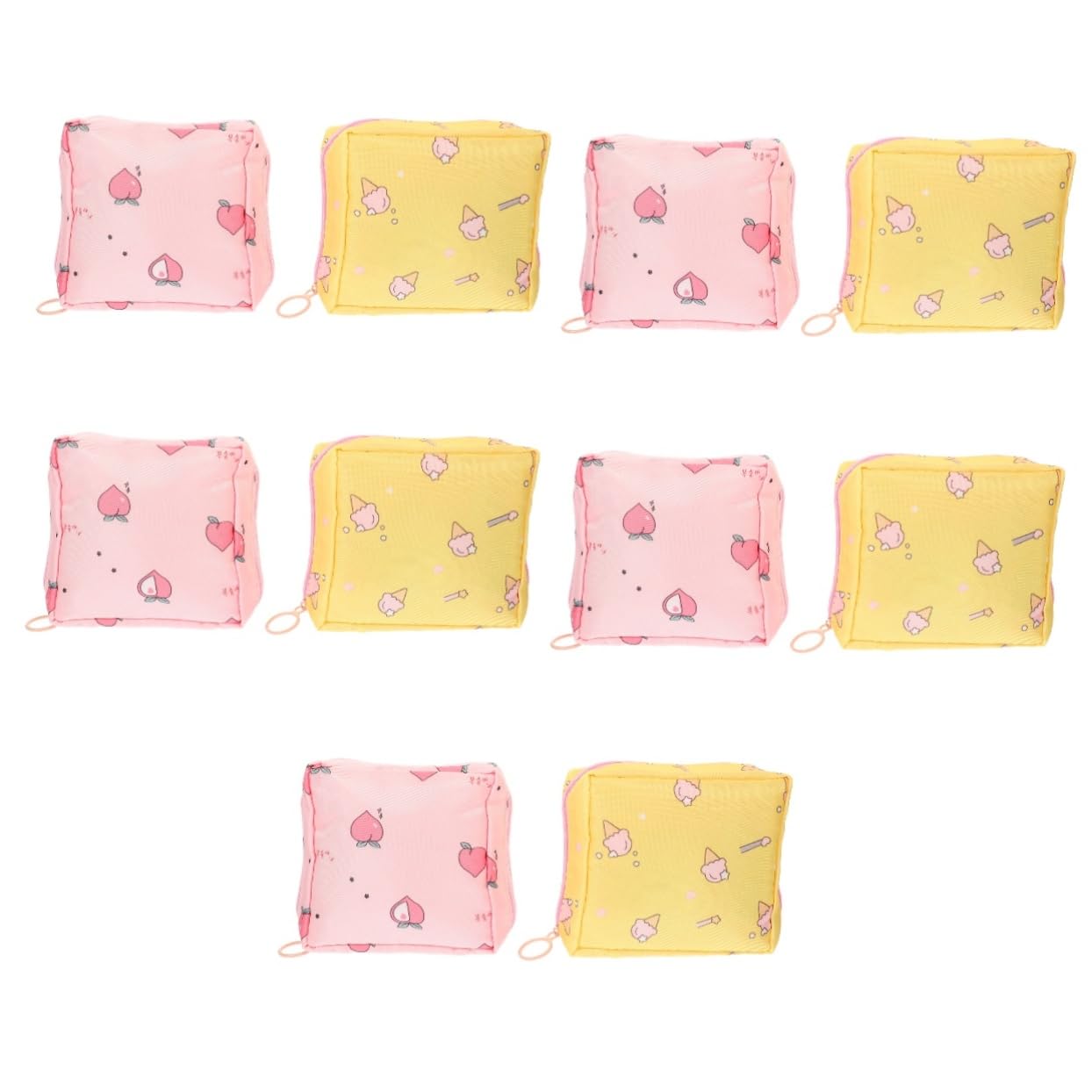 5 set Confezione Di Assorbenti Igienici Custodia Per Assorbenti Igienici Borsa Per Assorbenti Mestruali Porta Assorbenti Custodia Per Assorbenti Igienici Custodia 2 pezzi*5