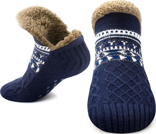BROOLOO Fuzzy Slipper Socks Grips