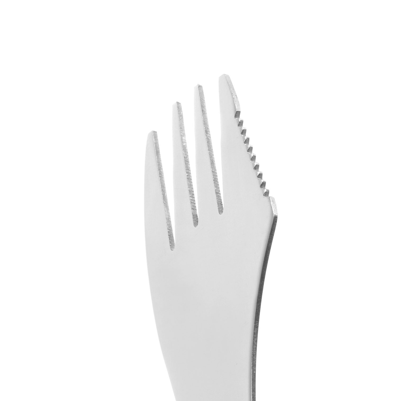 CM Cosmos 5 Pcs Stainless Steel Sporks 3-in-1 Fork Knife Spoon Utensils Set for Camping Hiking Traveling