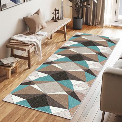 Alfombra cocina corredor pasillo larga de diseño textil compacto y duradero 3