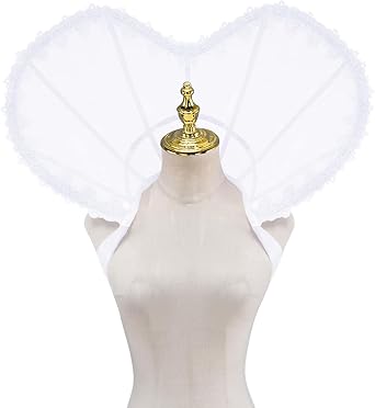 Queen Elizabeth Costume Collar Heart Shape Gothic Stand Up Collar Victorian Tudor Queen Dress Accessories