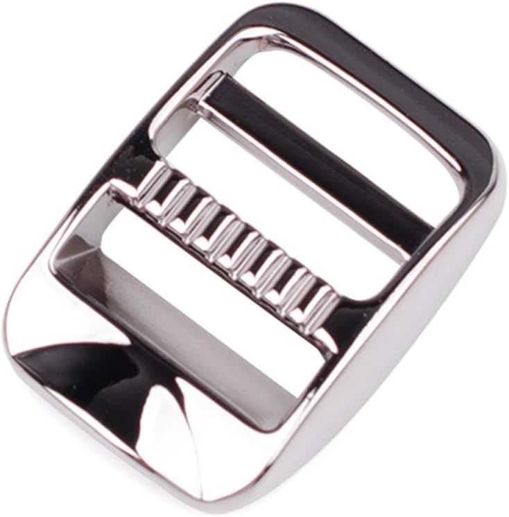 iHYAO Metal Tension Locks Triglides,Ladder Lock Buckles (Metal Black，Inner Diameter 20mm，4 PCS)