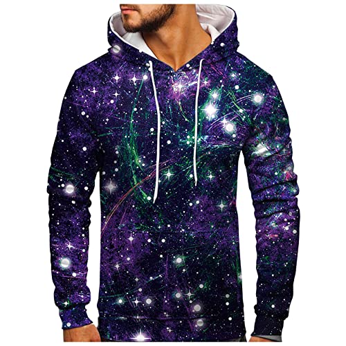 Hoodie Herren Leichter Hoodie mit Tasche Elegant Warm Tops Sport Fitness...