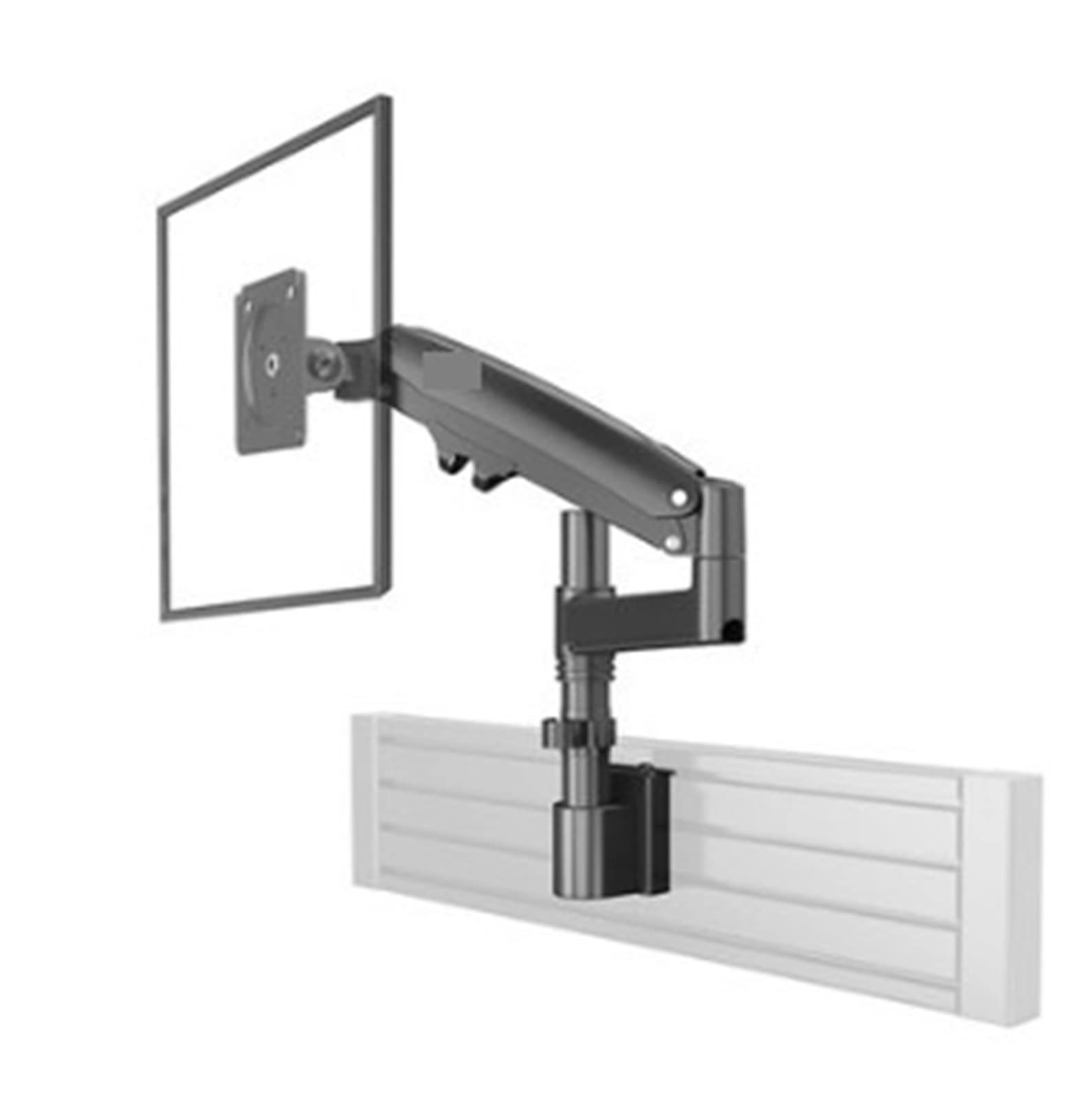 Aioneer Monitor Mount Arm For Desks, Gas Spring Full Motion Adjustable Bracket, Supports 2-12Kg Lcd Tvs-Black