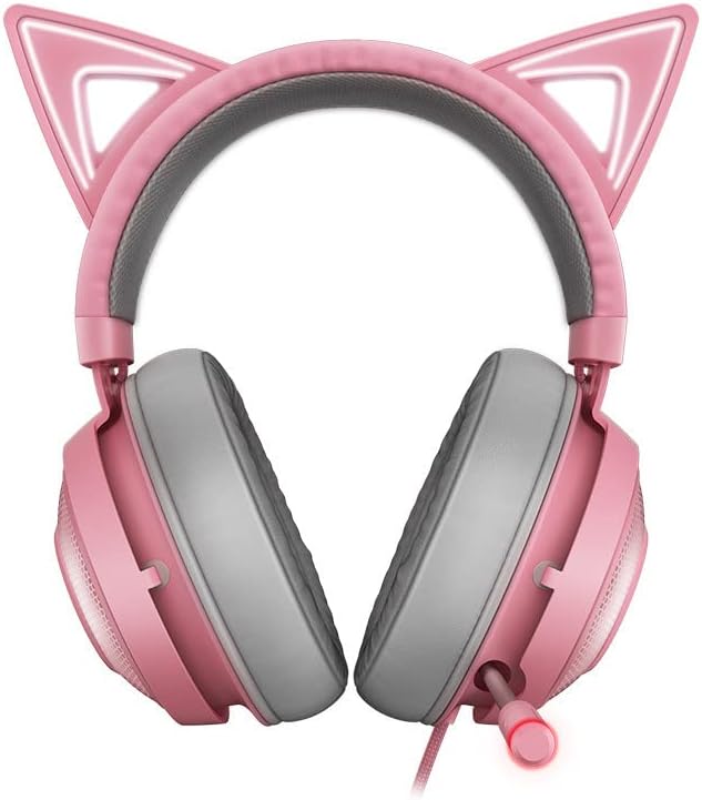 新商品 新型 ヘッドホン ヘッドセット ゲーミングヘッドセット ネコ耳ヘッドフォン 可愛い少女猫の耳 イヤホン 外部スピーカー 12色 自由変換 無線 Bluetooth マイク 内臓 振動機能 マイク付き 重低音強化 騒音抑制 軽量 Ledライト Usbポート搭載 Pc対応 猫耳 男女兼用