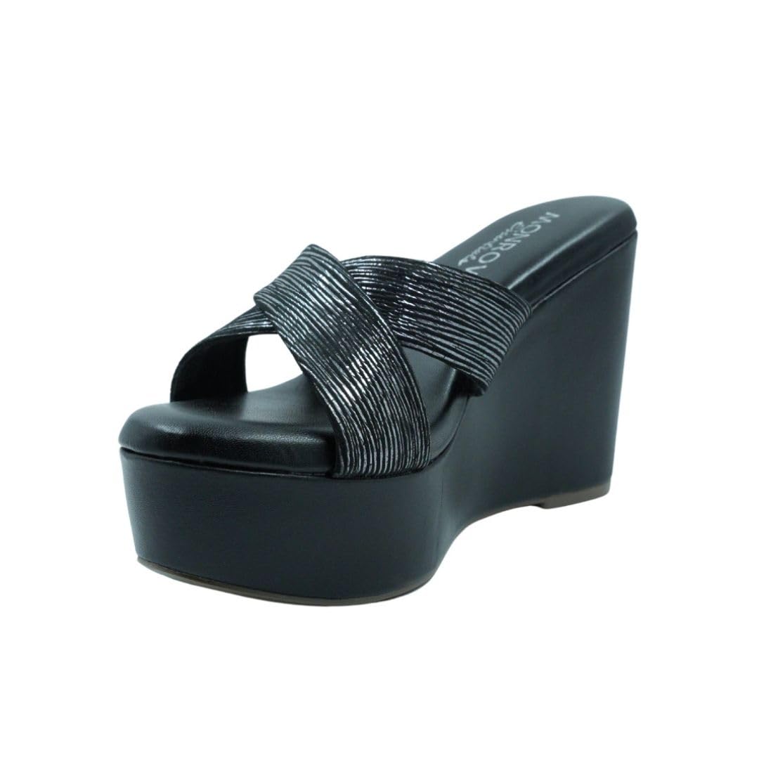 monrow Fancy and trendy strapless light weight Delis Wedge Heels for Women and Girls-picture-0