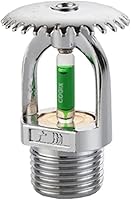 HEJIGOOD Quick Response Fire Sprinkler Head 93°C/199°F Upright 1/2" DN15 Thread - Corrosion-Resistant Copper for Fast Fire Suppression