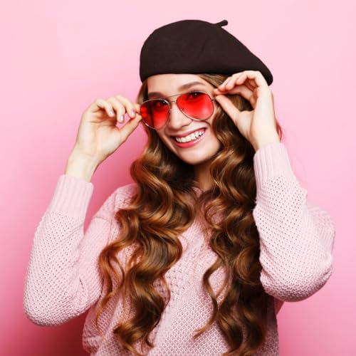 Image of Jolbndcv 6PCS Beret, French Beanie, Outdoor, Winter, Fashion Lady Hat | One Size Fits Most,Solid Color,Stretchable,for All Season
