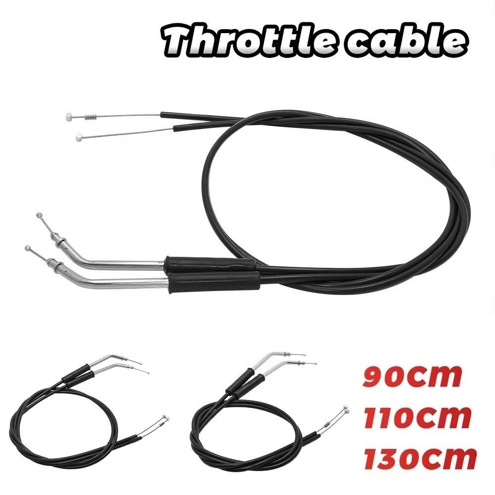 Cables de acero tejidos para motocicleta, funda cables acelerador Para Sportster XL1200 883 Para Dyna Para Road King Para Electra Glide