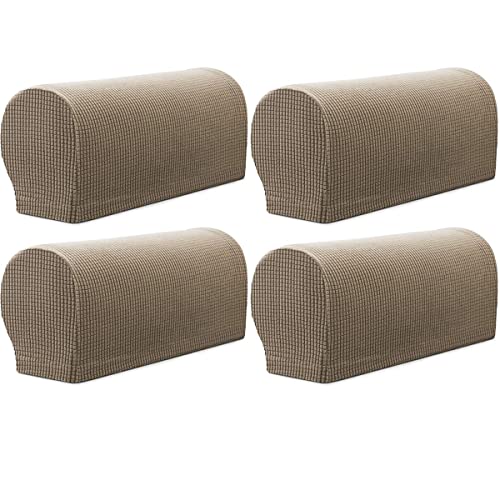 Armchair cover, non-slip armchair, sofa armrest protector, for furniture protector,Set of 4 (Sand) Cover