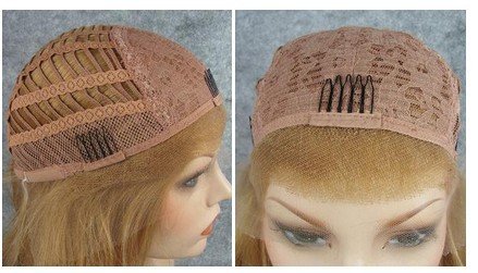 Miniatura 3 de Mxangel - Peluca larga y rizada resistente al calor con encaje frontal sintético (rojo raíz oscura)