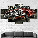 ✿Tamaño del conjunto de arte de pared de lienzo: Pintura Lienzo 5 Piezas - con marco Tamaño: L / W = 125cm, H = 60cm (20cmx35cmx2，25x50cm x 2，25x60cm x 1). Cada lienzo se puede personalizar, si desea mostrar sus propias fotos / imágenes en el lienzo, o si desea que estas imágenes se impriman en otro tamaño, contáctenos directamente.