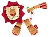 Lieferumfang: 1 sigikid Greifling und Rassel Löwe, Außenmaterial: 100% Polyester, Füllmaterial: 100% Polyester, Farbe: Braun/Rot, Altersempfehlung: 0 - 18 Monate, Größe (LxBxH): 16x15x5 cm, Art.-Nr.: 41017