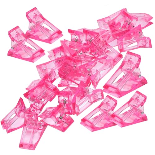 Clips para Extensión de Uñas 20pcs Rosados miniatura 1