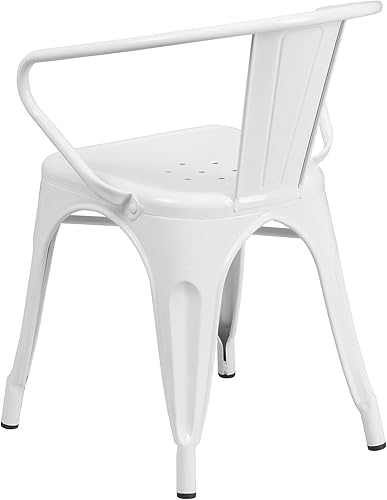 Vista 83 de Flash Furniture silla de metal con apoyabrazos, Metal