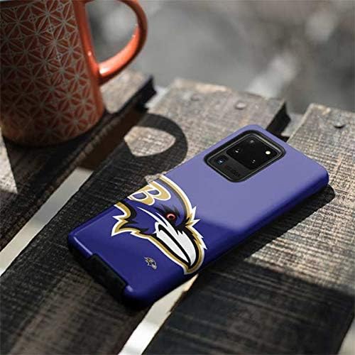 Skinit Pro Phone Case Compatible with Galaxy S20 Ultra 5G - Officially Licensed NFL Baltimore Ravens Large Logo Design
