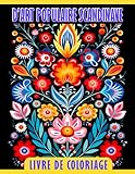 Livre de coloriage d'art populaire scandinave: Pages de coloriage d'art populaire de la nature av