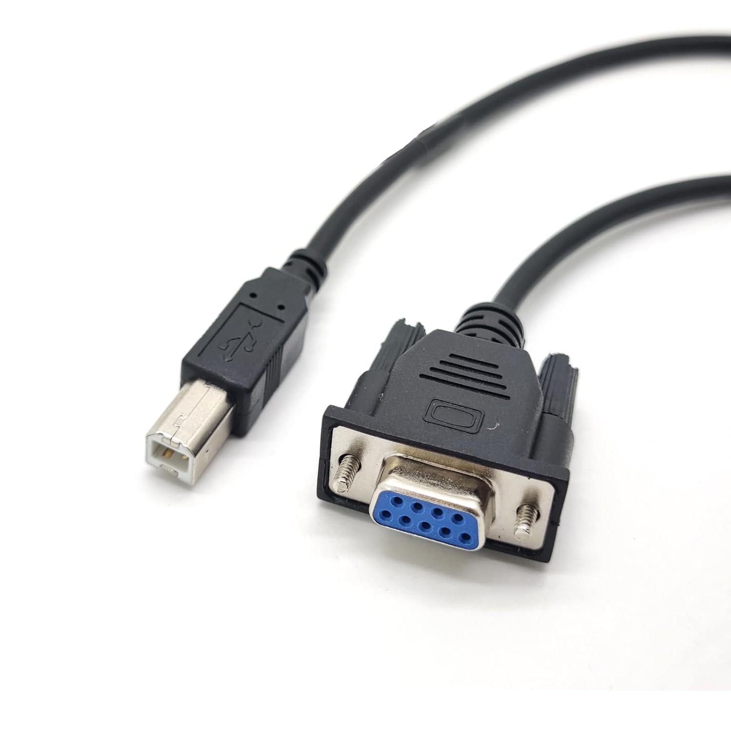 KJCPZYPP DB9 Female to USB B-Port Male Printing Port RS232 Serial Cable USB B-Type to DB9 Data Transmission Printer Adapter Cable 1.5Meter