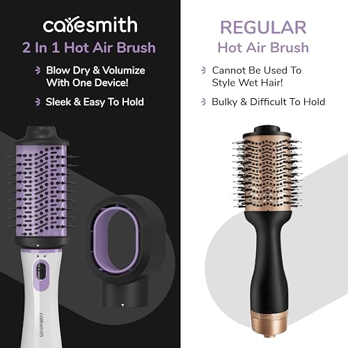 Caresmith Bloom 2 in 1 Hair Volumizer Brush + Hair Dryer | 1200 W Powerful Motor with Ceramic Coated Hair Dryer Brush | All-in-one Hair Dryer and... - Image 6
