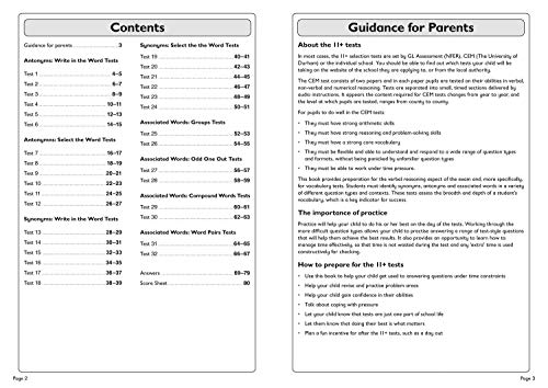 11+ Verbal Reasoning Vocabulary Practice Workbook