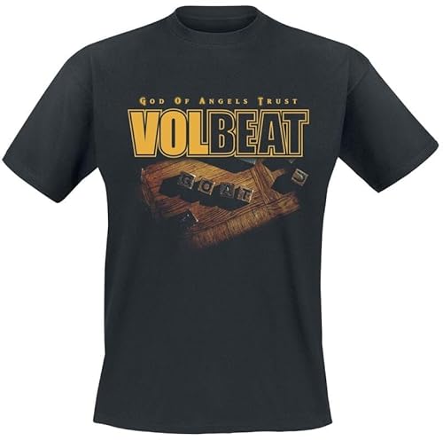Photo de Volbeat God of Angels Trust Homme T-Shirt Manches Courtes Noir XL 100% Coton Regular/Coupe Standard