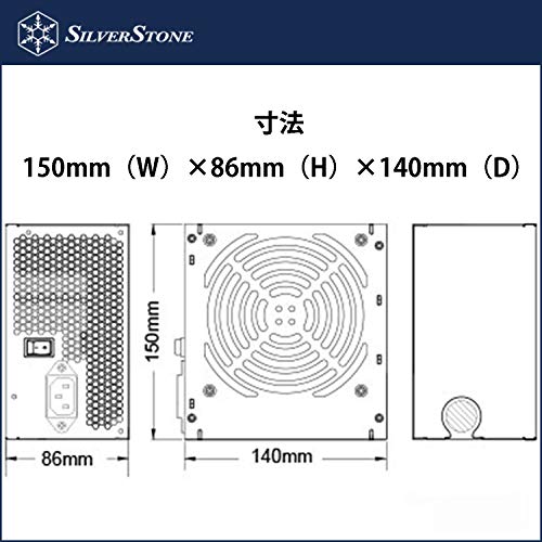 Silverstone(シルバーストーン) Essentialシリーズ 80PLUS Bronze認証 ATX電源 500W SST-ET500-B-Rev の商品画像 4