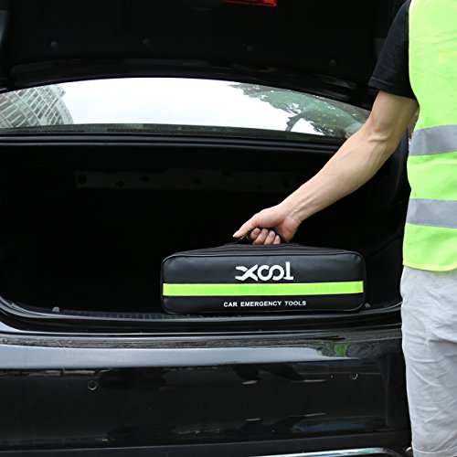 Xool Safety Triangle Warning Kit, Car Roadside Emergency Kit With Reflective Warning Triangle,Visibility Roadside Vest, Storage Bag And Glove For Use Roadside Breakdowns Emergencies #TOP3