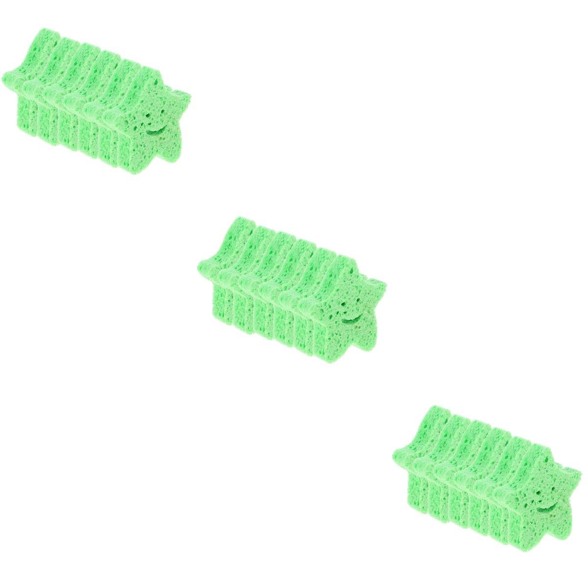 Healvian 3 Set Spugne Spugna Per Il Corpo Luffa Da Bagno Spugne Abrasive Per La Pulizia Giocattolo Da Bagno Spolverino Scrubber Corpo Spolverare Stucco Lavello Auto Green Spugna 6 Pezzi * 3