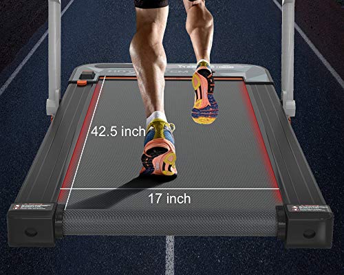 Hotsystem 2 In 1 Installation-Free Folding Treadmill, 2.5Hp Portable Under Desk Treadmill With Bluetooth, Led, Remote Control Smart Treadmill For Home Office Cardio Exercise #TOP2