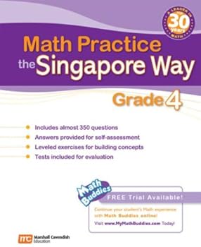 Paperback Math Practice the Singapore Way: Grade 4 Book
