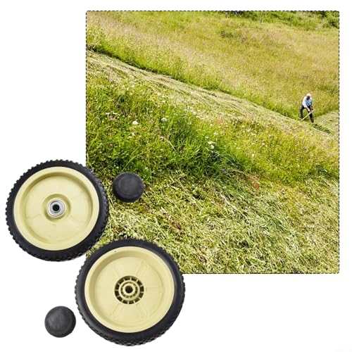HpLive 2 Stück Rasenmäher Antriebsrad,Rasenmäher vorne und hinten Antriebsrad Rasenmäher Ersatzteile,Antriebsräder vorne und hinten für Rasenmäher HRJ216/ HRJ215/ HRJ196 – Bild 4